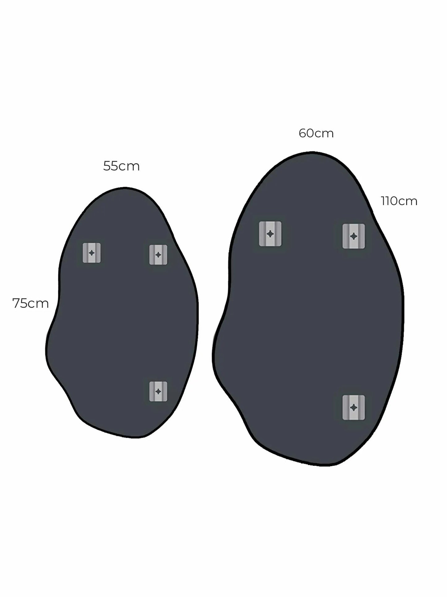 Espelho Decorativo Orgânico Grande em Couro – Rubi – Liquidação Nosso Produto