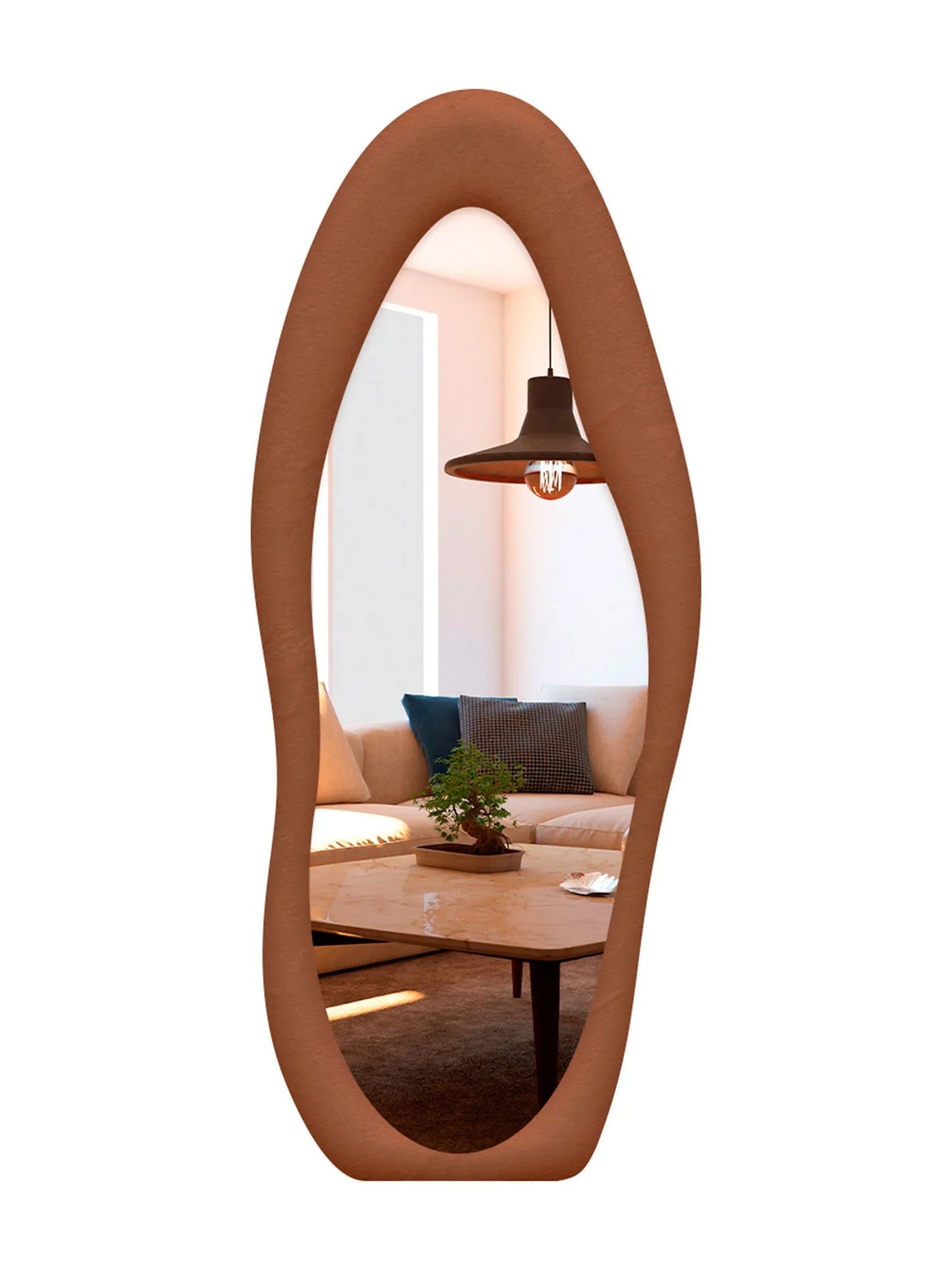 Espelho Veludo Gaia 170x70 cm – Suporte de Piso – Liquidação